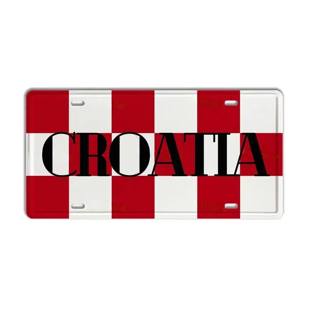 DORA Tin Sign Vintage Ctiy Aluminum Plate Barcelona MILAN Madrid Country Metal Plaque LIverpool Manchester Tottenham Decortaive Car Sign Wall