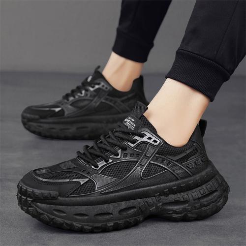 Fashion Mens Distressed Style Dad Shoes 2025 New Spring Breathable Thick Tire Sole Casual Sneakers