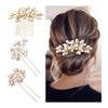 3-piece Pearl Hairpin Set, Pearl Hair Accessories, Comb, Flowers, Hairpins, Hair Accessories Are Perfect for Graduation Ceremonies, Entrance