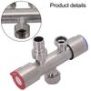 Angle Valve Double Control Faucet 120MM G1 2 Modern Design Shower Valve For Home Garden Connector Long-lasting Construction