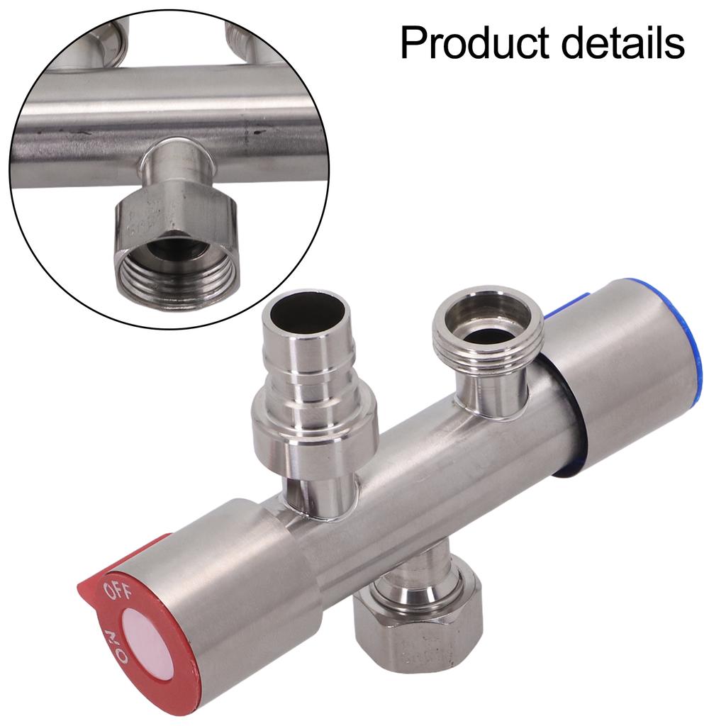 Angle Valve Double Control Faucet 120MM G1 2 Modern Design Shower Valve For Home Garden Connector Long-lasting Construction