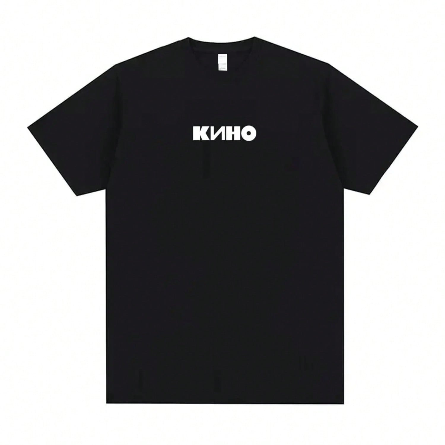 Legendary Viktor Tsoi Kino Black Album Logo Print T-Shirt unisex Wounisex Casual Oversized Tshirt Short Sleeve S разноцветный