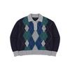 KANGOL Women'S Argyle Knit 1876 Navy