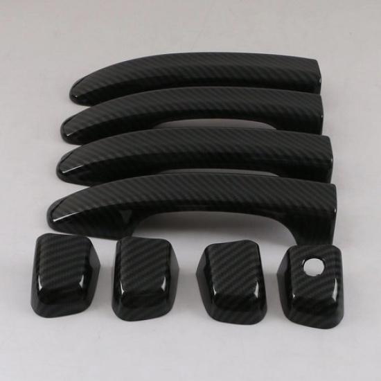 Carbon Fiber Door Handle Lid Cover Trim For 2018- Honda Accord 10th Sedan 8P