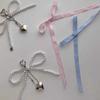 Bag Pendant Plaid Ribbon Bow Key Chain Cartoon Phone Pendant Balletcore Keychain  Birthday Gift