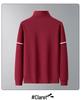 Men's Plus Size Retro Half-Zip Fleece Hoodie - Thick, Loose, Stand Collar for Spring, Autumn, Winter.