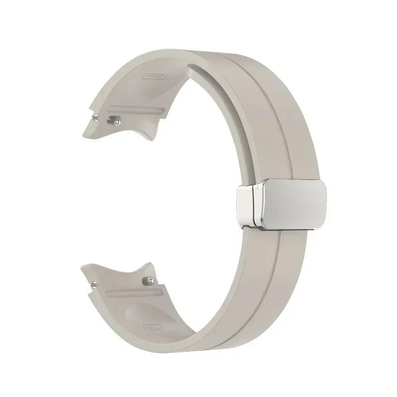 Magnetic Band For Samsung Galaxy Watch 7 6 5 4 44mm 40mm/5 Pro 45mm Silicone Watch Bracelet for Galaxy 6 Classic 43 47 Mm Strap