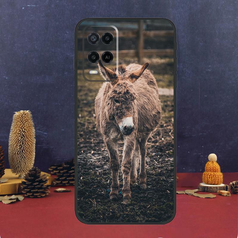 Cute Alpaca Donkey Case For Oppo A5 Pro A6 A15 A18 A38 A58 A78 A98 A54 A74 A94 A17 A57 A80 A60 A40 A16 A76 A96