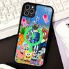 Cartone Animato Carino S-SpongeBob Anime Nero Per Magsafe Custodia Magnetica per Telefono Per IPhone 16 15 17 Pro Max 11 12 13 14 Plus Cover