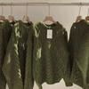 Retro Hong Kong Red Cable Knit Loose Sweater - Women's New Year Pullover
