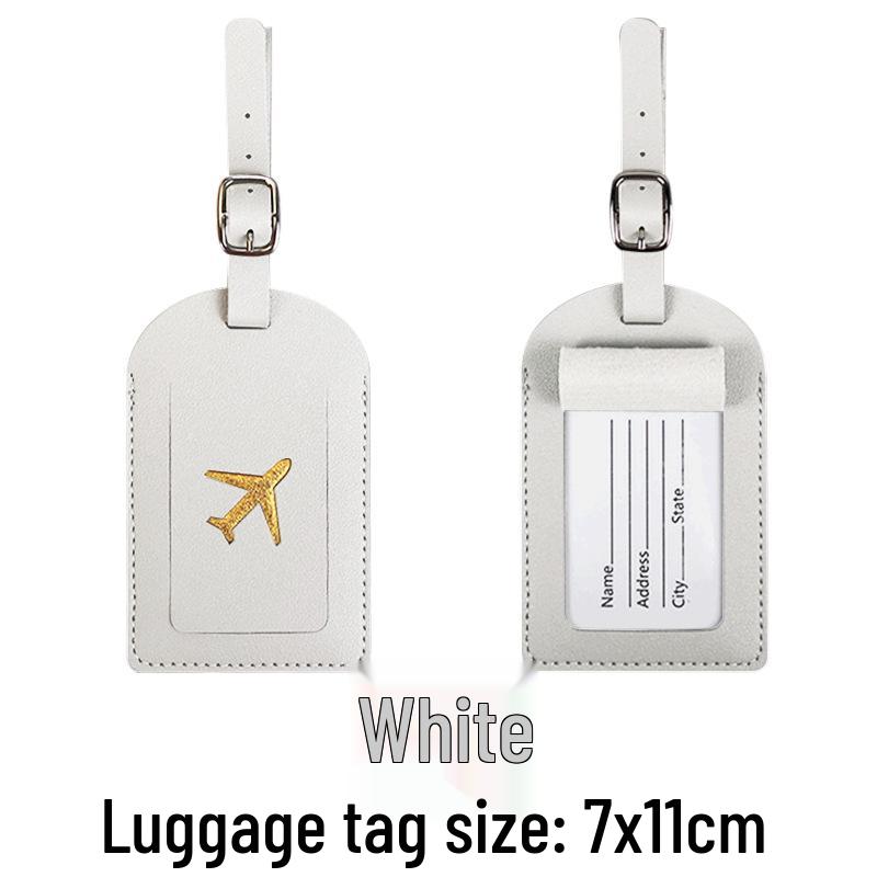 Set med bagagetagg och passhållare för gränsövergångar med passfodral