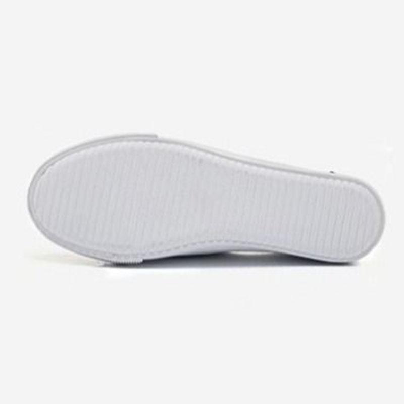 WTEMPO Summer Women's Single Shoes Round Toe Flat Sole White Cross Lace-up Low Heel Flat Shoes Breathable Comfortable Anti-slip Soft Sole Work Shoes