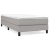 3144053 vidaXL Divan Bed with Mattress Light Grey 100x200cm Fabric