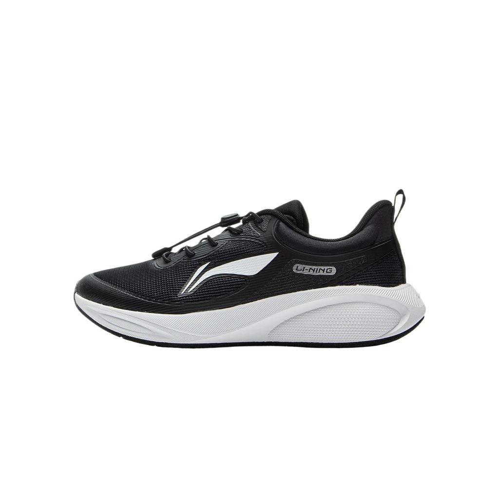 Li Ning Kids Running Shoes Spring Summer Exam Physical Test Non-Slip Shock Absorbing Wear-Resistant Breathable Low-Top Kids sneaker Black YKFU110-1