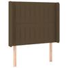 VidaXL Tête de Lit à LED Meuble de Chambre à Coucher Accessoire de Lit Simple Tête de Cadre de Lit Intérieur Marron Foncé 3124279