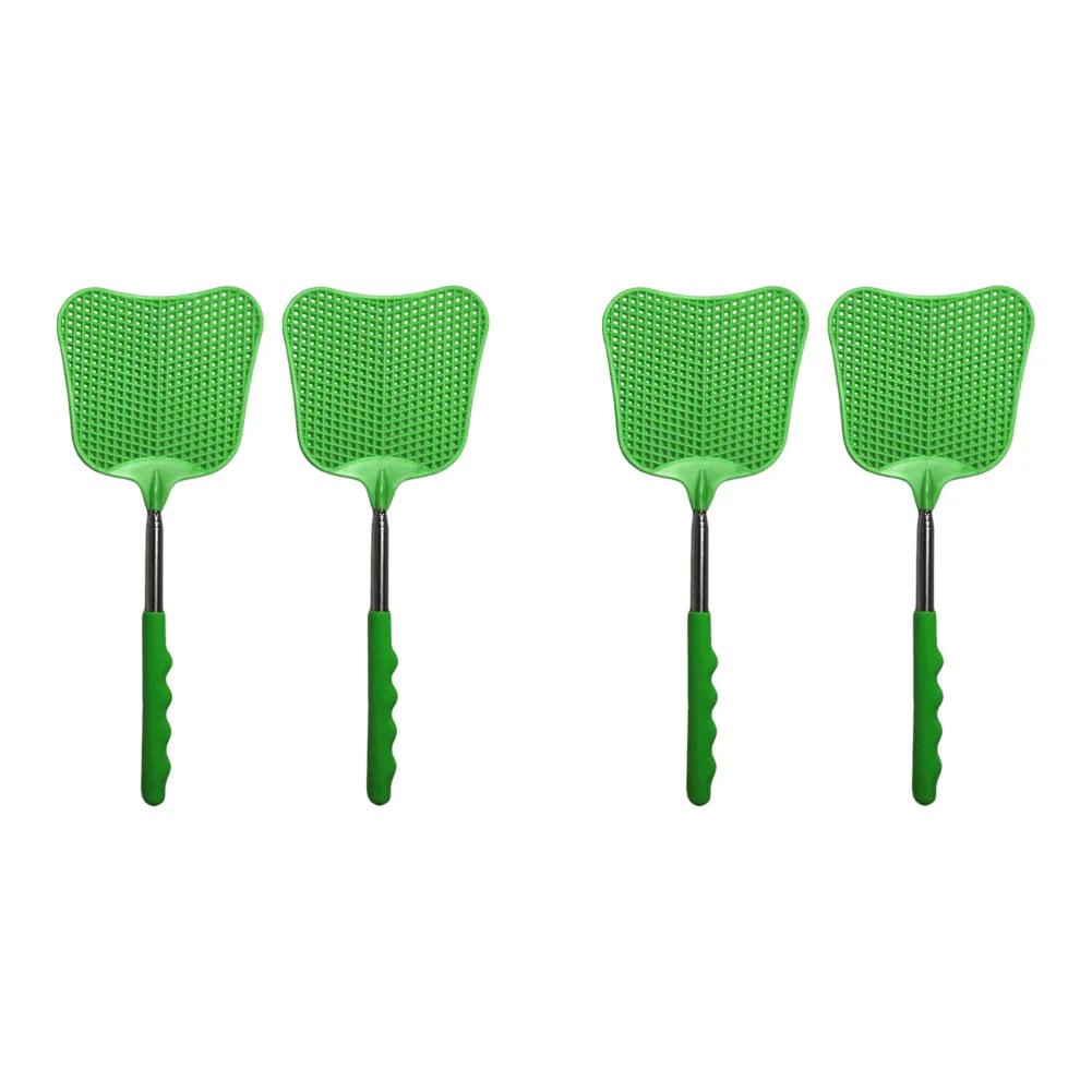 2/6 Confezioni Schiaccia mosche telescopici Manico lungo Schiaccia zanzare mosche Trappola Schiaccia mosche manuale Repellente per insetti Schiaccia insetti Estendibile 65cm