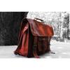 Laptop Bag Briefcase Men's Goat S Vintage Brown Leather Messenger Bag Shoulder