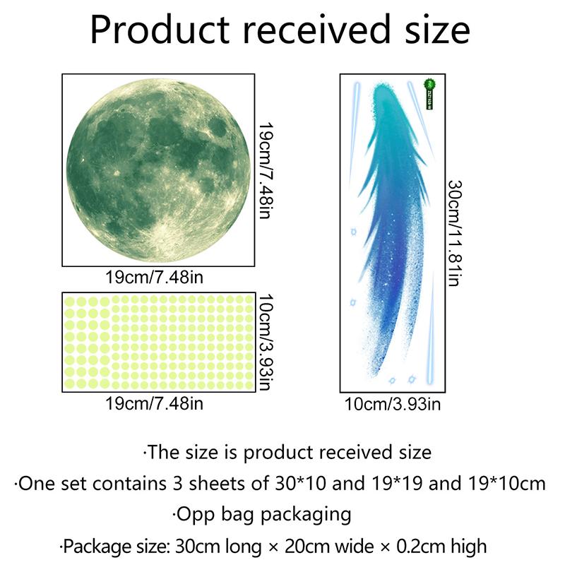 Samolepka na zeď Záře v temné planetě Dekor Vesmír Samolepky hvězdné nebe