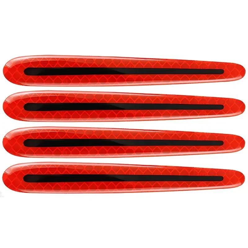 4/8PCS Car Door Handle Reflective Sticker Protection Sticker Door Handle Paint Surface Anti-scratch Reflective Sticker Interior Mirrors 6