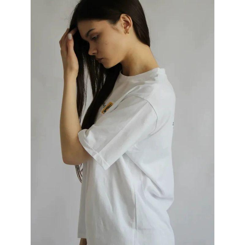 Loose Printed T-shirt Top Western Style New Loose Casual Print Letters Cotton T-shirt Top