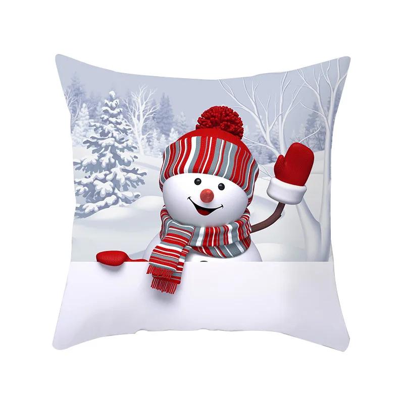 Merry Christmas Cushion Cover Christmas Decorations for Home 2025 Cristmas Ornament Noel Xmas Decor Navidad Happy New Year Gifts