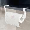 Paper Towel Holder Strong Load-bearing Punch Free Easy To Install Plastic Films Towel Hanging Storage Holder
