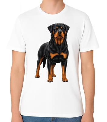 Rottweiler Dog Portrait T-Shirt Pet Lover Animal Unisex Tee