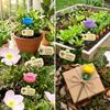 Resin Insect Drinking Cup Flower Shape Garden Decoration Bee Butterfly Water Dispenser  Patio