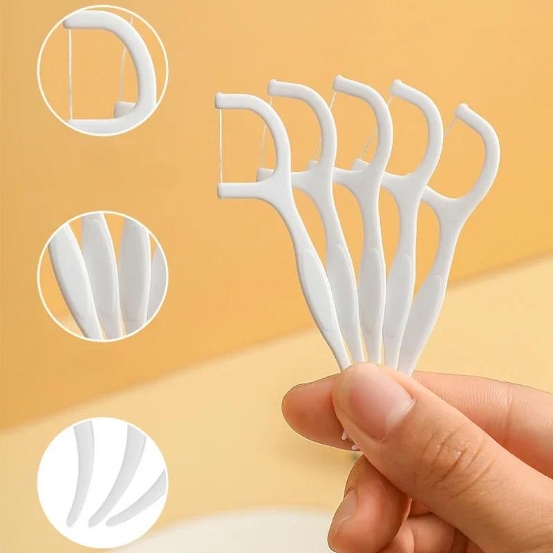 Caixa de armazenamento de fio dental sem fio dental portátil automático pop-up fio dental vara plástico organizador caixa 50pcs/saco fio dental