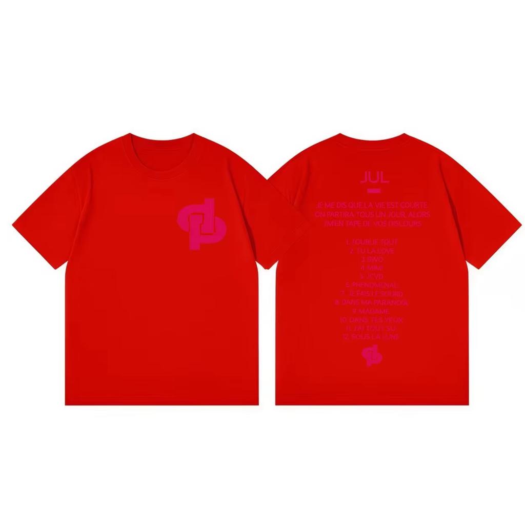 2026 Summer New High Quality Y2K Fashion Crew Neck Streetwear Unisex Shirt With Rapper Jul D or et de Unisex And Unisex Tshirt