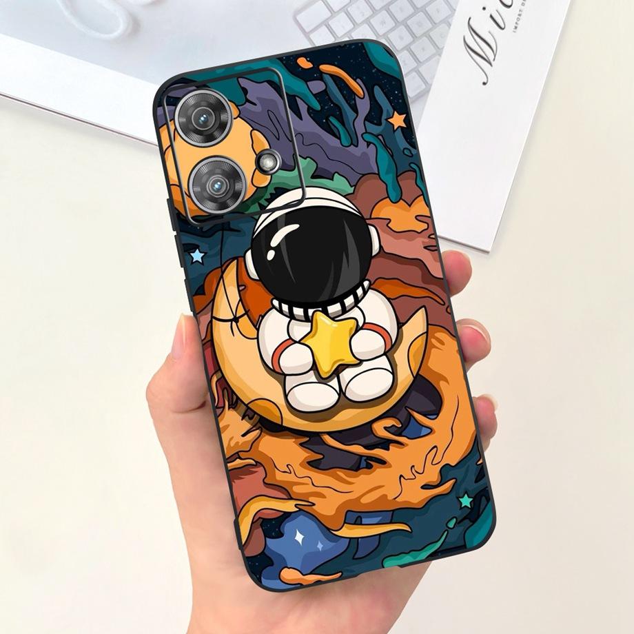 Etui do Motorola Moto Edge 40 Neo 5G Fajny Styl Miękki Silikon Guma Odporne na Uderzenia Pokrowiec na Telefon Wzór Kreskówkowy Fundas Edge40 Neo