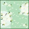 Hamamonyo Large Cloth When the Spiraea Flowers Bloom (Furoshiki 90cm)