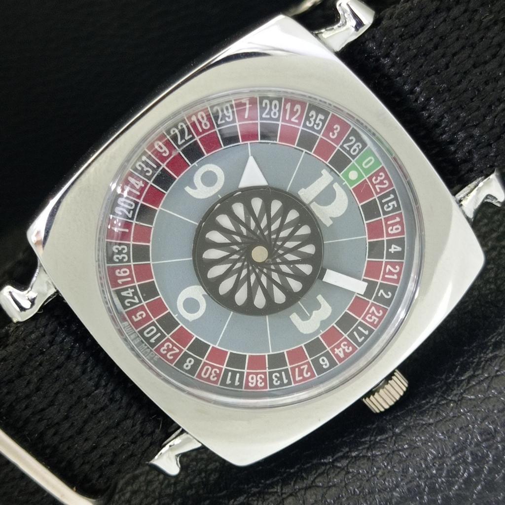 

VINTAGE HAND-WINDING SWISS MENS REFURBISHED GREY COLOR DIAL WATCH a700205-5 R202-a700205