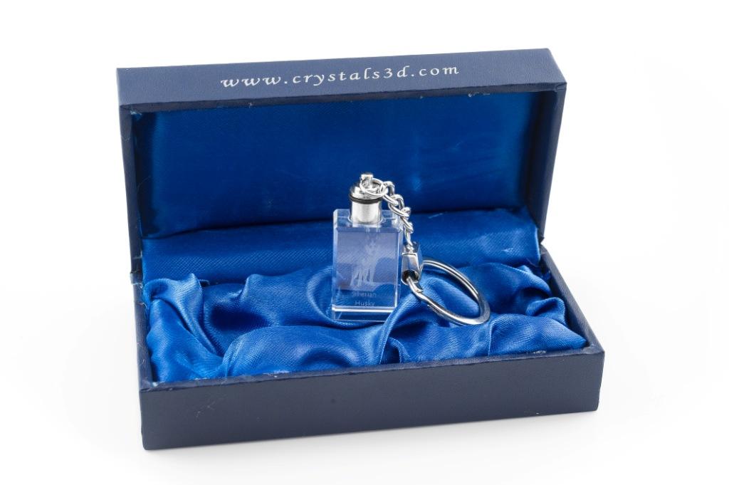 Siberian Husky, Chukcha - Kryształowy brelok ze zdjęciem psa, podświetlany brelok, wyjątkowy prezent od marki Art-Dog