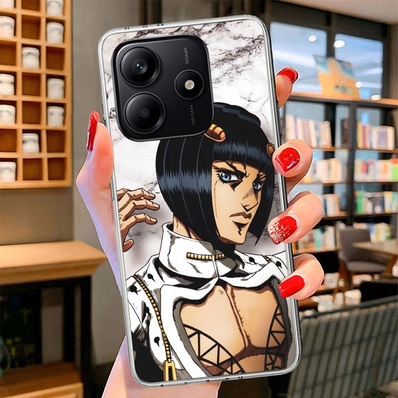 JoJo Adventure Bruno Buccellati Phone Case For Xiaomi Redmi Note 15 14 13 12 11 10 Pro Plus 14S 12S 11S 11T 11E 10S Soft Fundas