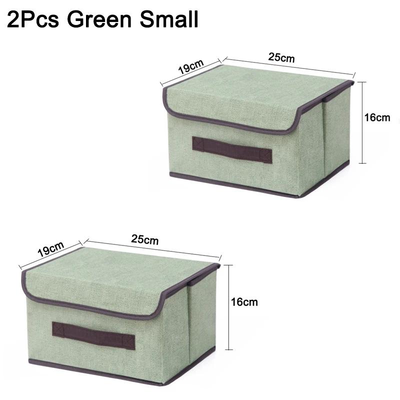 Non-Woven Fabric Storage Box Home Dustproof Bins Bedroom Cosmetics Bin with Lid Stackable Waterproof Clothing Underwear Boxes