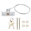 Nödfrikopplingslås-kit Garageportsöppnare Snabb manuell drift Borstad krom