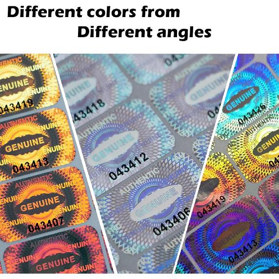 Dose Not Apply 300 Pcs Authentic Hologram Labels/Stickers Silver Transfer Tamper Evident Security Warranty Void Seals/Stickers High Security Proof