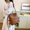 Schoolbag new backpack women's large-capacity Korean version of the trend pu soft leather multi-purpose satchel simple leisure travel backpack