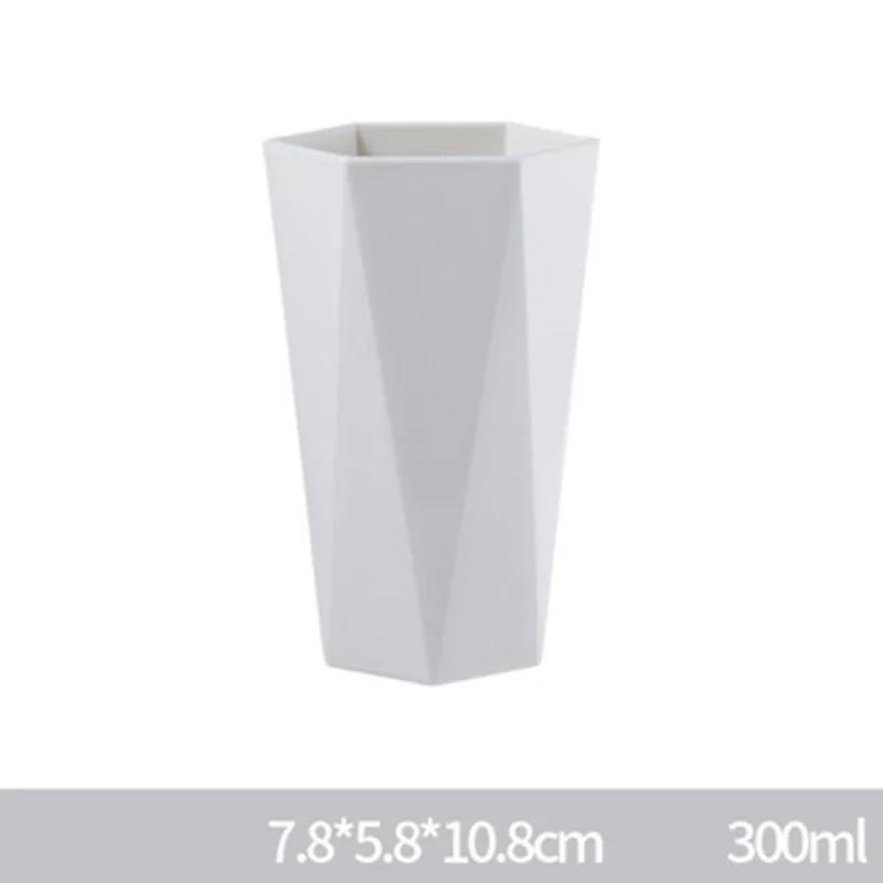 300ML Bathroom Toothbrush Cup Wash Brush Cup Mouthwash Cup Toothbrush Glass Couple Mugs Nordic Travel Set Bathroom Accessories