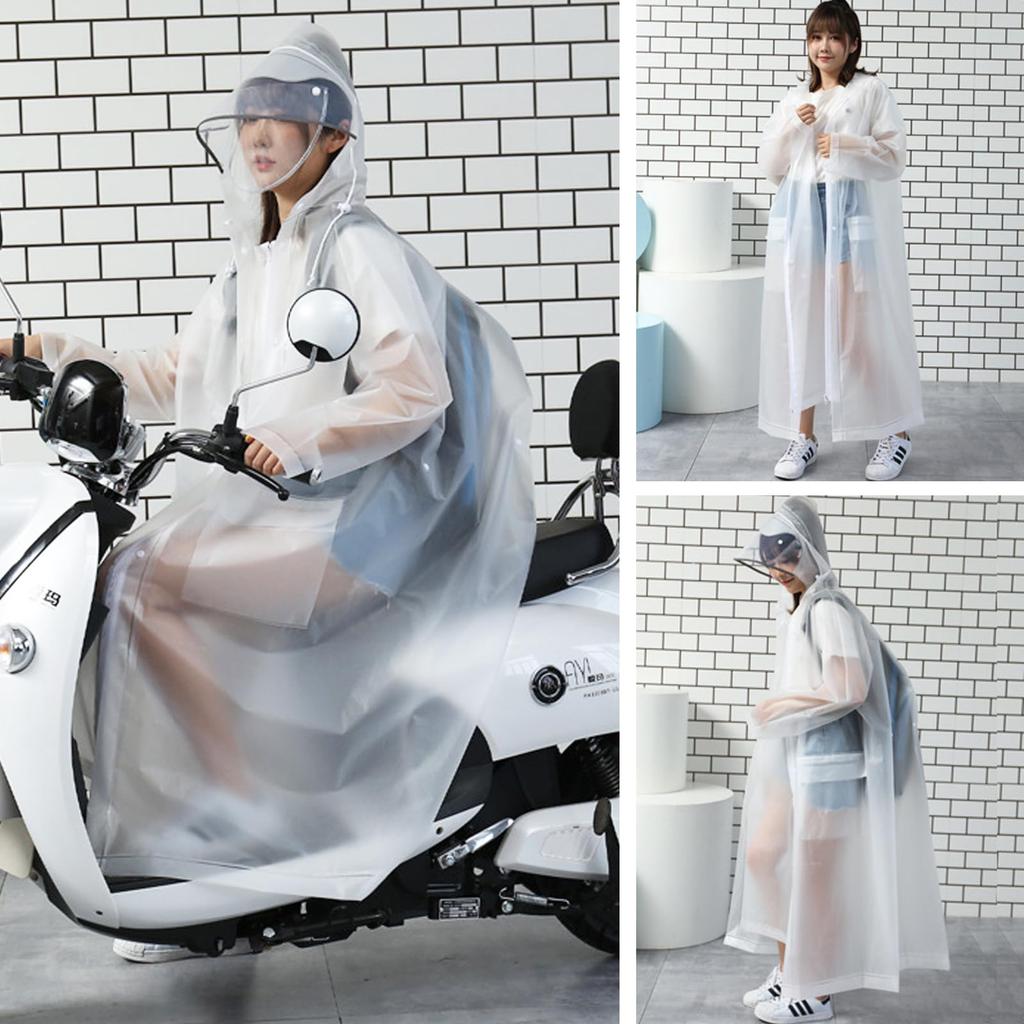 Raincoat for Women and Removable Double Backpack for and Rain Rain Rainy Season Heavy Rain Long for Commuting To Work or [FIGHTAGON] Men, Visor,