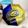 Custom Name Umbrella Nassr Football Club Crest Umbrella 8-Frame for Travel, Camping, Casual Lightweight Portable, Essential for Family Gifts
