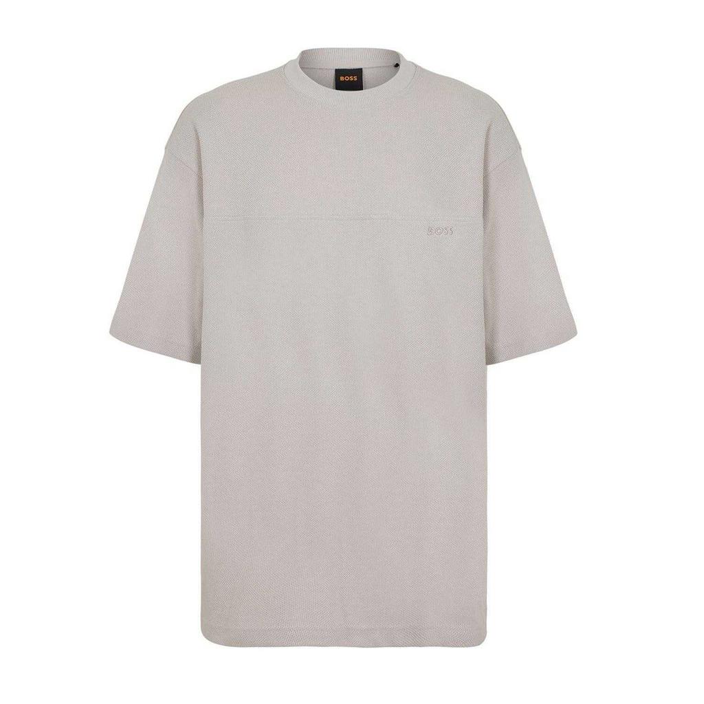 BOSS Mens Jersey Crew Neck Oversized T-Shirt