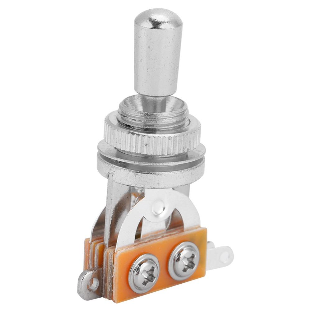 2PCS Metal + Electron 3 Way Pickup Selector Compact Electric Guitar Switch LP Electric Guitar