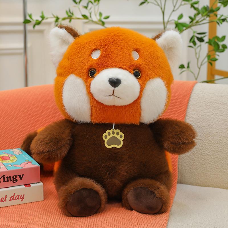 

New raccoon doll plush toy cute little raccoon doll bed leg doll children s toy 30cm【0.3kg】