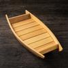 Sushi Boat Serving Tray Solid Wood Wooden Microwave with