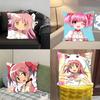 Cute Anime Puella Magi Pillow Case Removable Washable Cushion Cover – All-Season Soft Linen