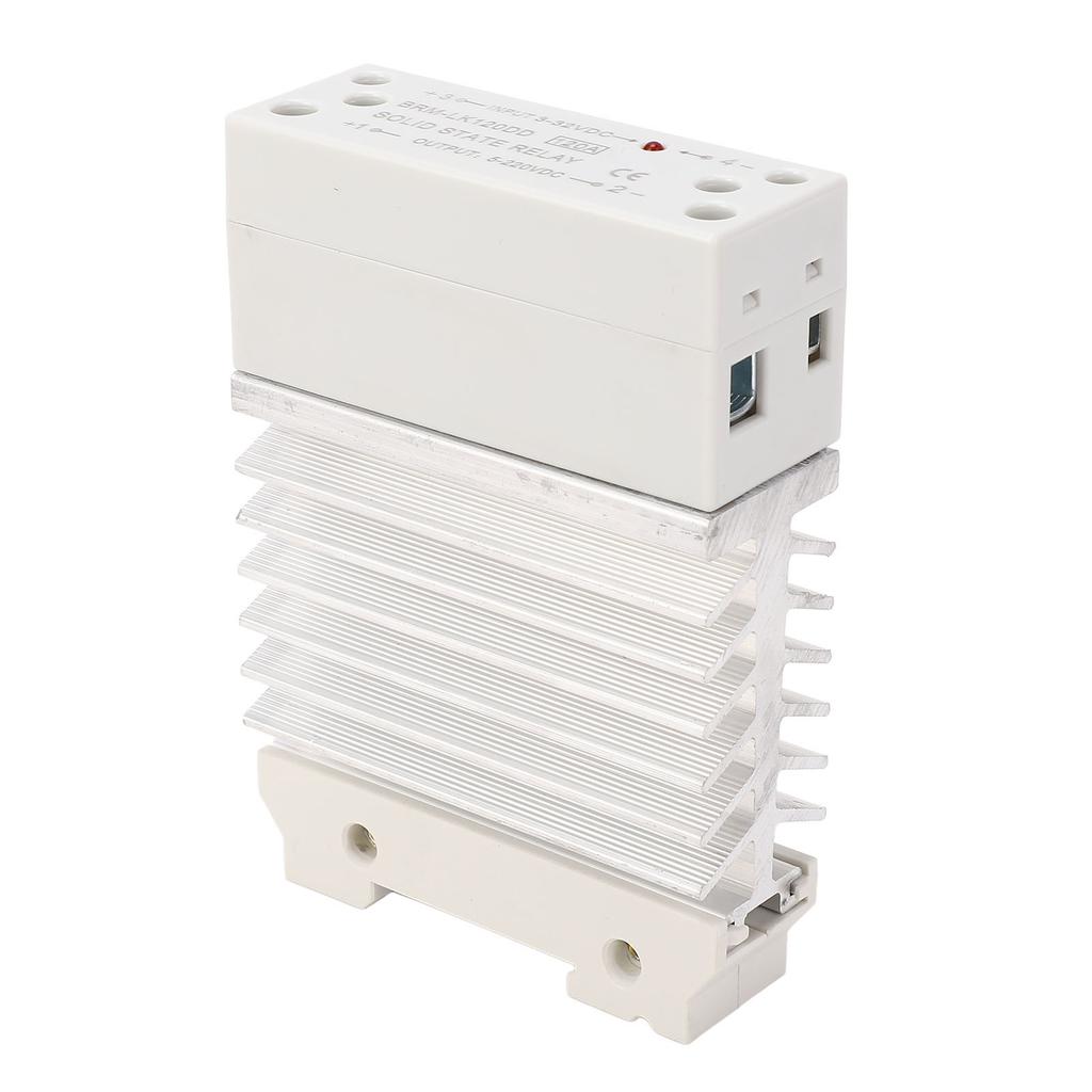 120A   State Relay Module with Heat Sink, Low Input Power, High Sensitivity, Control   from To , for Industrial Automation, Accurate Control