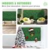 12pcs Artificial Boxwood Panel UV Boxwood Hedge Wall Panels Artificial Grass Backdrop Wall 24X16" 4cm Green Grass Wall Fake Hedge for Decor Privacy