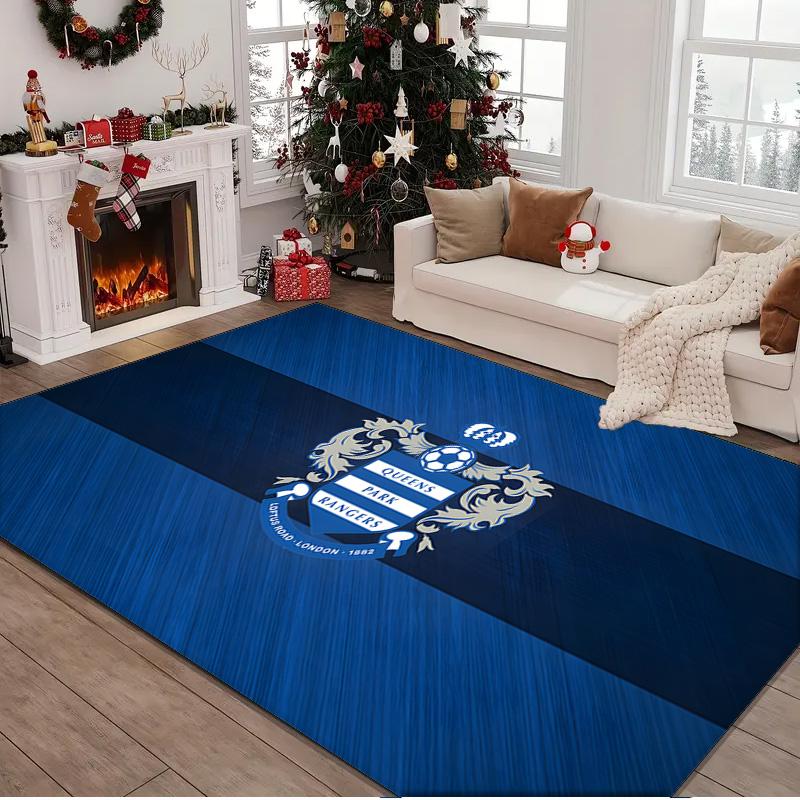 1PC rug Queens Rangers Football Carpet, Chair Rug,Area Rug for Office Bedroom living rooms bedroom, Doormat decor Christmas fan gifts